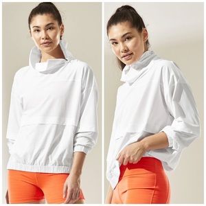 Athleta Run With It Half Zip Snake Print Pullover / Converts to Cinch Ba…